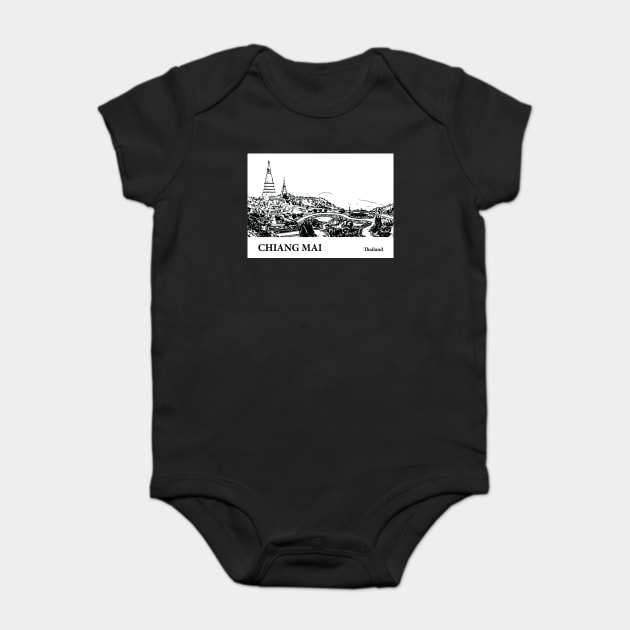 Chiang Mai Thailand Baby Bodysuit by Lakeric